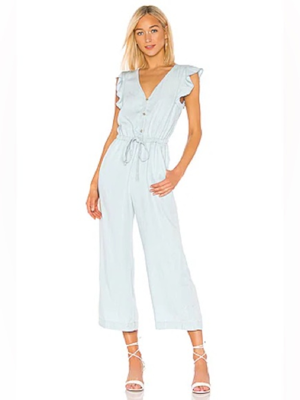 Mica Ruffle Sleeve Jumpsuit